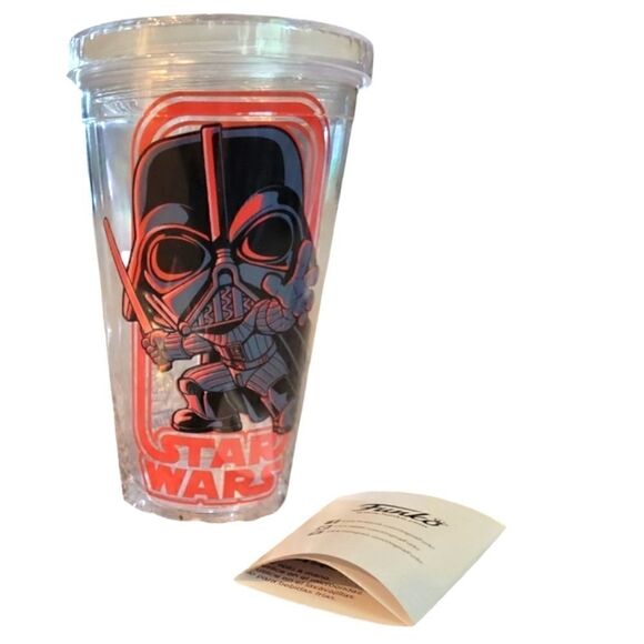 NWT STAR WARS FUNKO POP DARTH VADER 2018 "SMUGGLERS RUN" TUMBLER CUP 16 oz. - Picture 1 of 3
